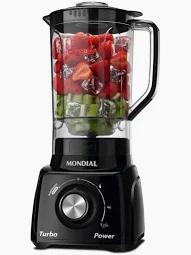 LIQUIDIFICADOR MONDIAL 3 VEL COM F PRETO 550W 220V