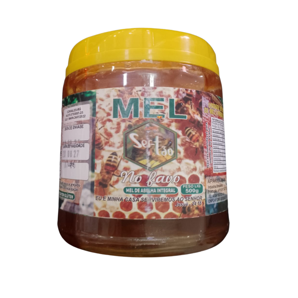 MEL SILVESTRE NO FAVO APIS SERTAO POTE 500G