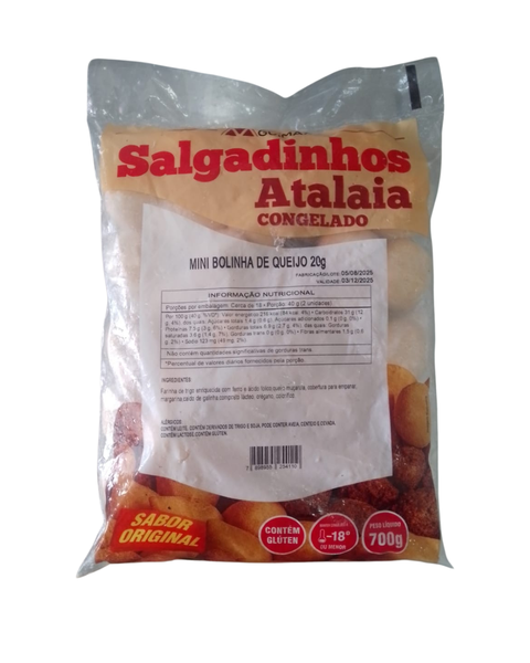 MINI QUIBE COM MUSSARELA 700G ATALAIA