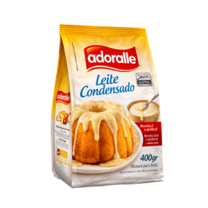MISTURA PARA BOLO ADORALLE 400G LEITE CONDENSADO