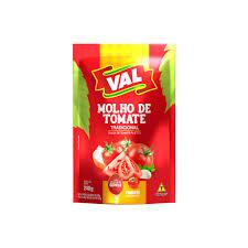 MOLHO DE TOMATE TRADICIONAL VAL POUCH 240G