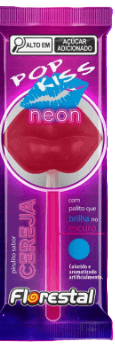 PIRULITO FLORESTAL POP KISS NEON 10G