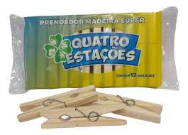 PRENDEDOR DE MADEIRA QUATRO ESTACOES GIGANTE