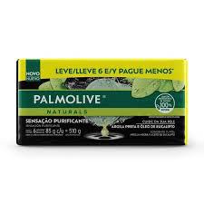 SABONETE PALMOLIVE NATURALS 6X85G 510G   AGILA PRETA E OLEO DE EUCALIPTO