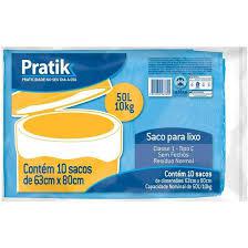 SACO LIXO PRATIK 50L AZUL