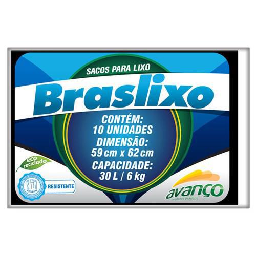 SACO PARA LIXO BRASLIXO 30L