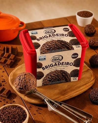 SORVETE VILELA 1,5LT BRIGADEIRO