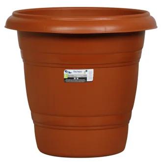 VASO PARA PLANTA REDONDO  MARRON 22L