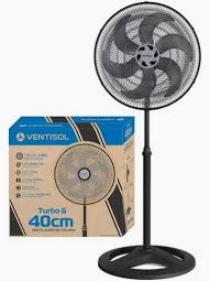 VENTILADOR VENTISOL COLUNA PRETO 40CM 220V