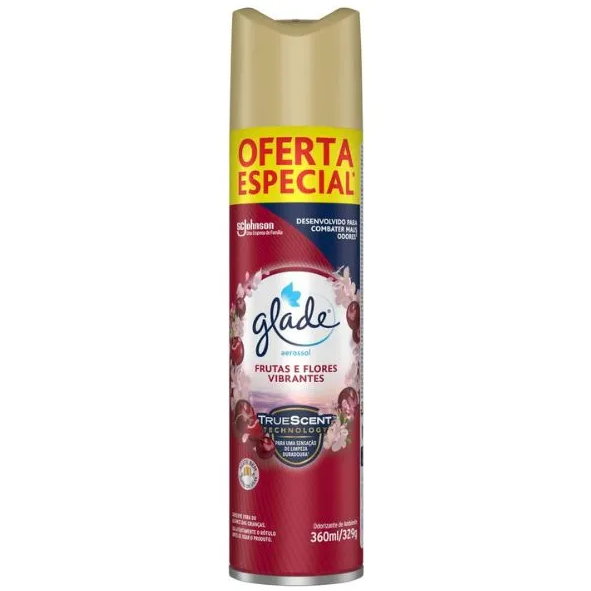 AROMATIZADOR GLADE 360ML FRUTAS E FLORES