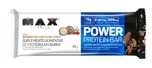 BARRA PROTEINA MAX TITANIUM 41GR AVELA E COCO