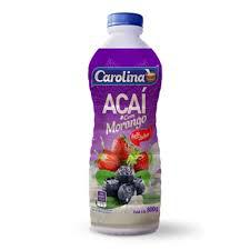 BEBIDA LACTEA CAROLINA 800GR ACAI E MORANGO