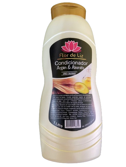 COND FLOR DE LIZ 1LT ARGAN E ABACATE