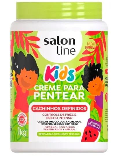 CREME PENT SALON LINE 1KG CACHOS KIDS MELANCIA