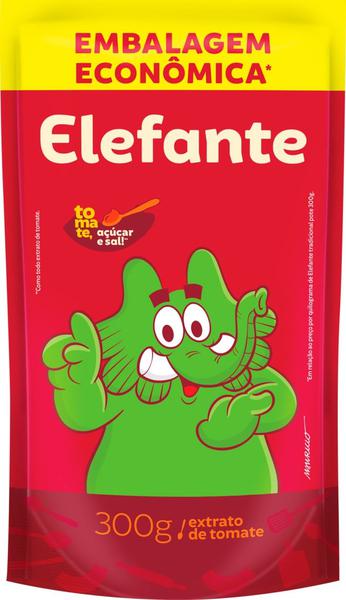 EXTRATO DE TOMATE ELEFANTE 300GR SACHE TRAD
