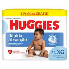 FRALDA HUGGIES RAPIDA ABSORCAO XG 28UND