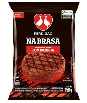 HAMBURGER PERDIGAO NA BRASA 150GR PICANHA