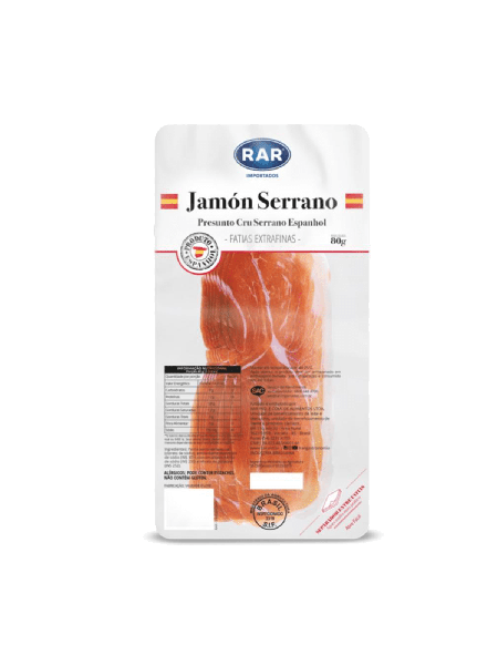 JAMON ESPANHOL RAR 80GR FATIADO