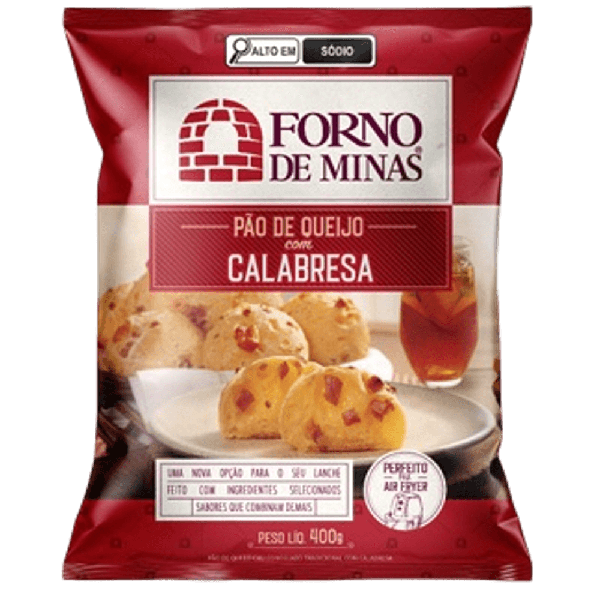 PAO QUEIJO FORNO DE MINAS RECH 400GR CALABRESA