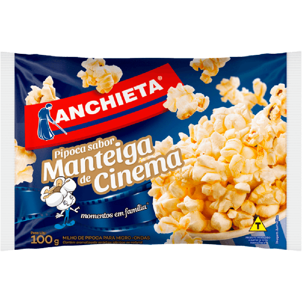 PIPOCA MICRO ANCHIETA 100GR MANTEIGA CINEMA