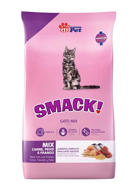 RACAO GATO SMACK 1KG MIX