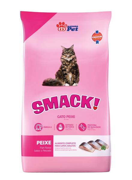 RACAO GATO SMACK 1KG PEIXE