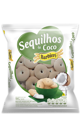 SEQUILHOS BARBIERI 500GR COCO
