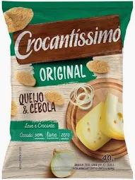 SNACK CROCANTISSIMO 40GR QUEIJO E CEBOLA