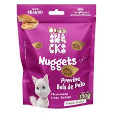SNACKS QUATREE GATOS 150GR BOLA DE PELO FRANGO
