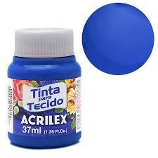 TINTA TECIDO ACRILEX 37ML AZUL TURQUESA