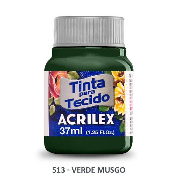 TINTA TECIDO ACRILEX 37ML VERDE MUSGO