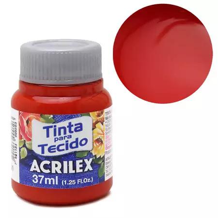 TINTA TECIDO ACRILEX 37ML VERMELHO TOMATE