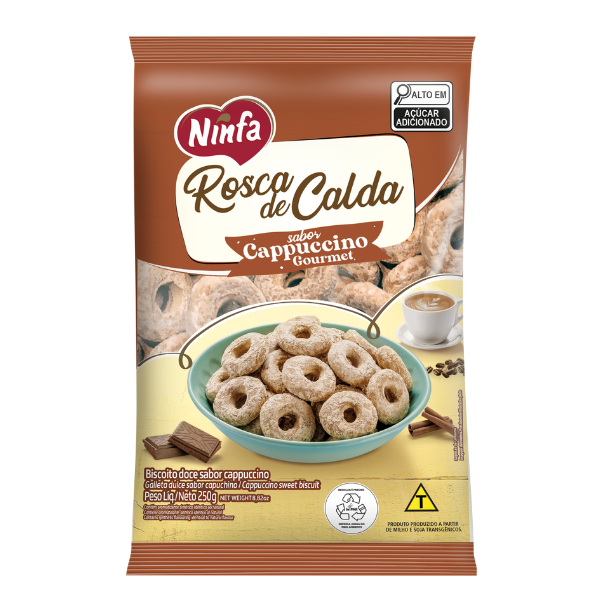 Biscoito  Ninfa Rosca de Calda Cappuccino 250g*