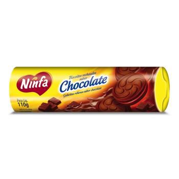Biscoito  Rech Chocolate Ninfa 110g*