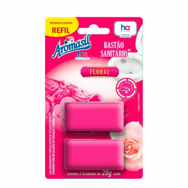Bloco Sanit Aromasil Floral Rf 2x28g