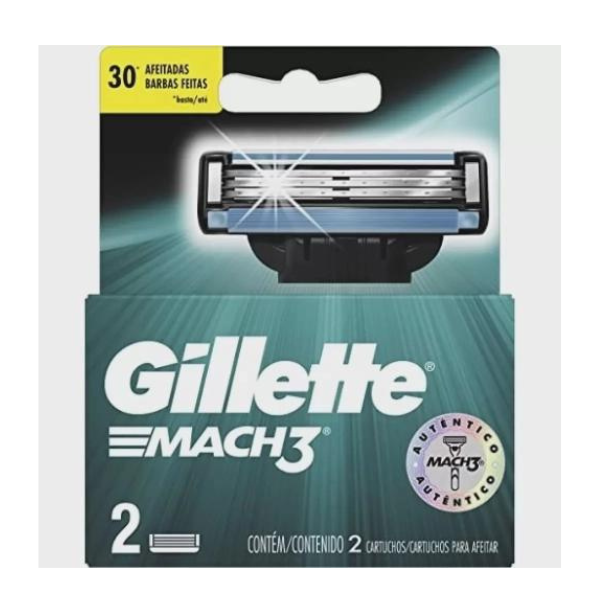 Carga Gillette Mach3 Regular 2un *
