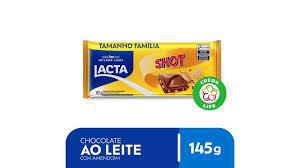 Choc Ao Leite Amendoim Shot Lacta 145g