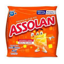 Esponja Aco Assolan 45g 8un