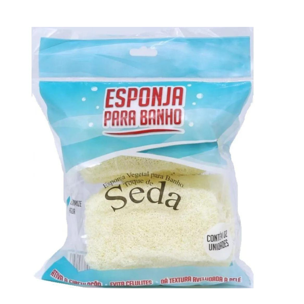 Esponja Banho Seda Vegetal 2un