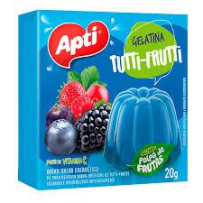 Gelatina Po Tutti Frutti Apti Cx 20g