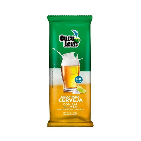 Gelo Drink Cerveja Coco Leve Pct 190g*