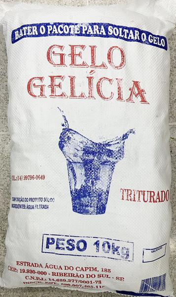 Gelo Gelicia Triturado 10kg