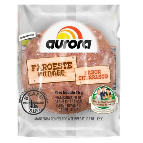 Hamburguer Aurora Misto 56g