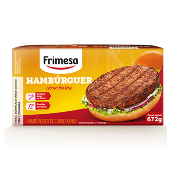 Hamburguer Frimesa Bovino 672g