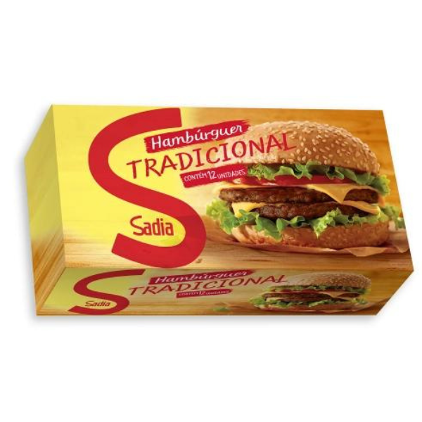 Hamburguer Sadia Bovino 12un 672g