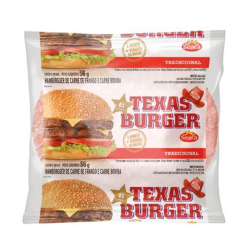 Hamburguer Texas Burguer Bovino 56g