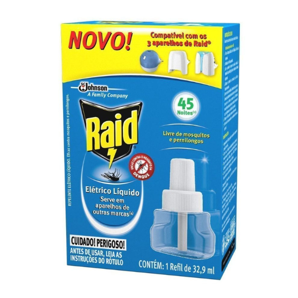 Inset Raid Elet 45 Noites Rf 32,9ml*