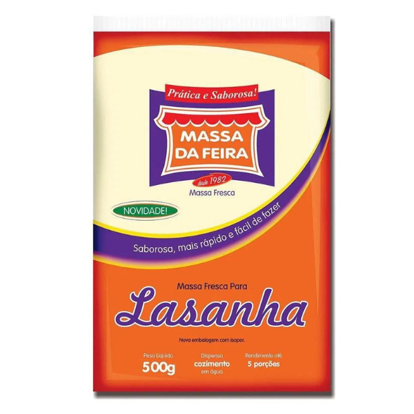 Lasanha Massa Feira 500g