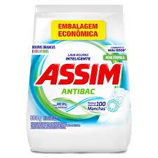 Lava Roupas Po Brancas e Coloridas Assim Antibac Pct 800g Emb Eco