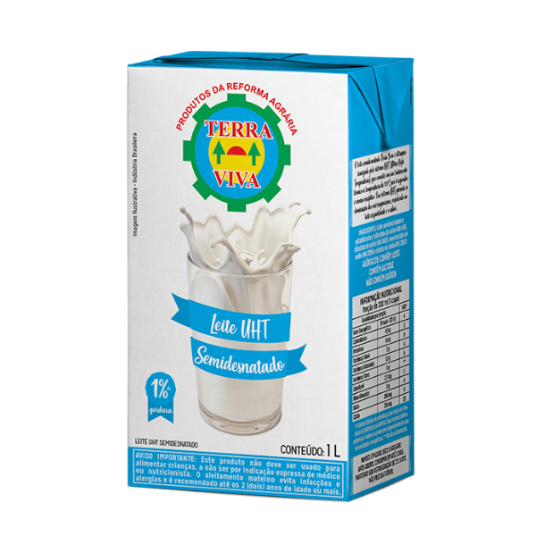 Leite Terra VIva Lv Semi Desnatado 1l